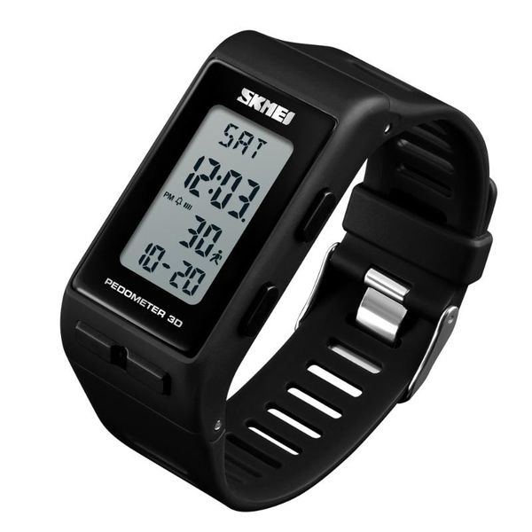 

wristwatches skmei 1363 men digital wrist watch rectangle pedometer calories alarm waterproof clock hours sport watches relogio masculino, Slivery;brown