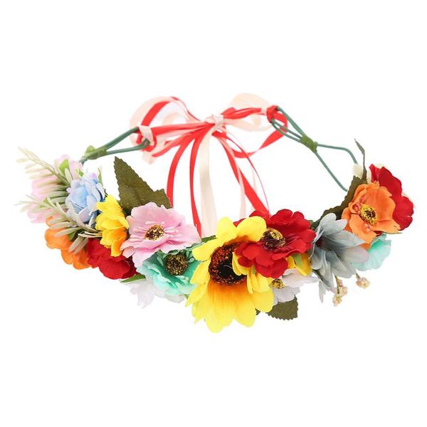

1pc simulation flower head wreath wedding flower headdress party p prop