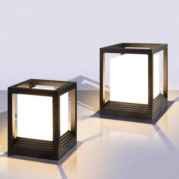 

lawn lamps thrisdar led pillar light e27 outdoor fence square gate post waterproof landscape garden villa courtyard column