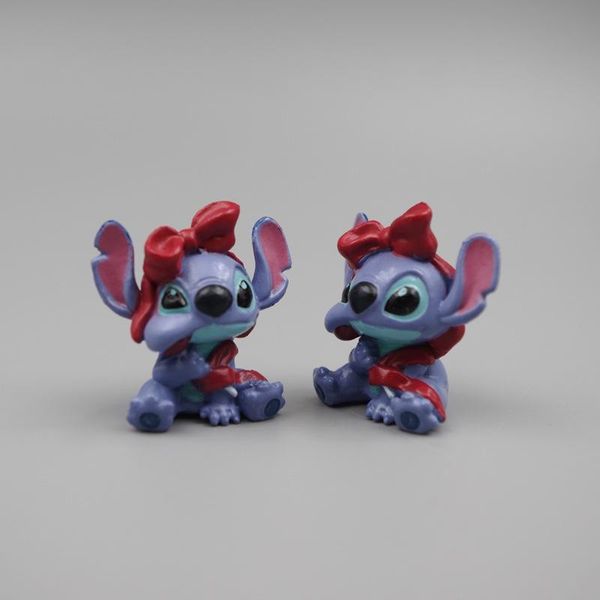 

keychains cute stitch figure doll model diy patch material plant ornament accessories baking cake decorative gift pendant, Silver