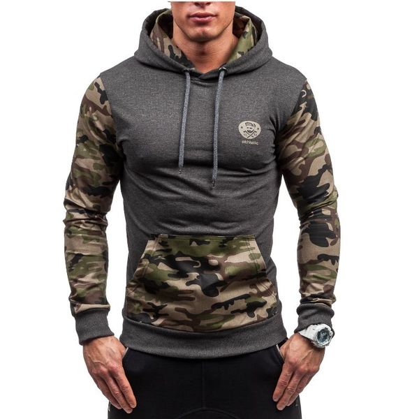 

men's hoodies & sweatshirts mens casual fashion streetwear stitching camouflage cotton men 4 colors plus size s-3xl 2021 hoodie, Black
