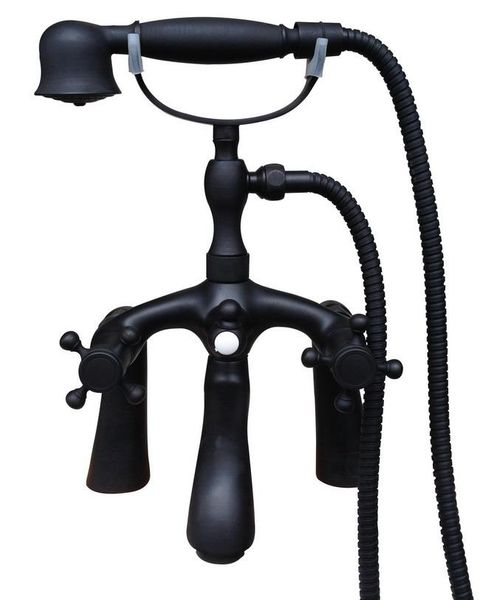 

bathroom shower sets black oil rubbed bronze bathtub faucets set deck mounted dual handles clawfoot bath tub faucet mixer tap f509