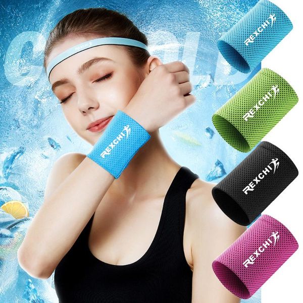 

wrist support wristband cotton sweat band fitness basketball sports tennis volleyball brace wraps badminton guard, Black;red