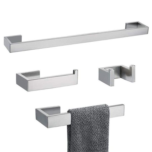 

bath accessory set bathroom hardware accessories black robe hook towel rail bar rack shelf tissue paper holder stainless steel