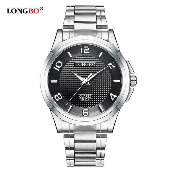 

wristwatches longbo military men women watch stainless steel band quartz watches dial clock sports wristwatch relogio masculino, Slivery;brown