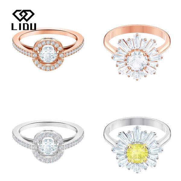 

cluster rings lidu is a stylish, elegant and swa sunflower ring, which delivers gifts to friends of charge, Golden;silver