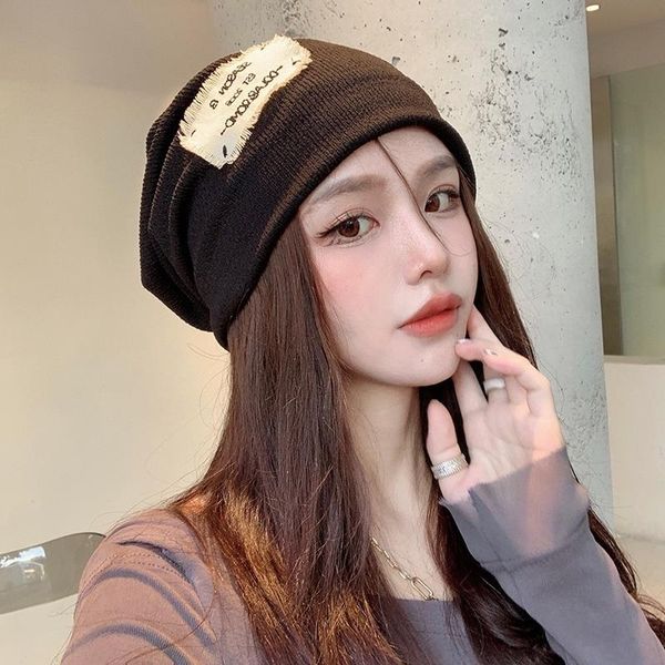 

brand caps net red pile hat children's spring and autumn summer style versatile baotou cold knitted big head perinatal baby hat win, Blue;gray
