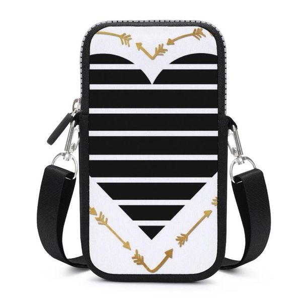 

evening bags heart shoulder bag funny school mobile phone woman gift purse