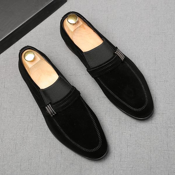 Spring Autumn Fashion Fashion Handmade Party Shoes Italian Style Slip On Black Oxford Office Business Dress Men Loaffers H28