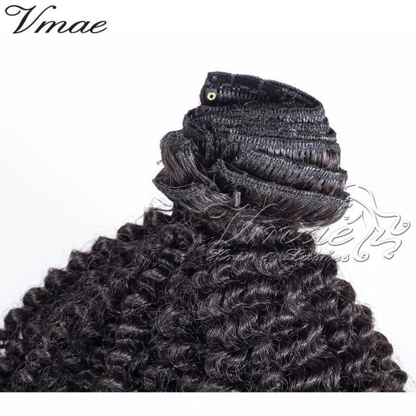 

brazilian natural black 4a 4b 4c 8 to  inch 120g 100% unprocessed cuticle aligned kinky curly virgin remy human hair clip in, Black;brown