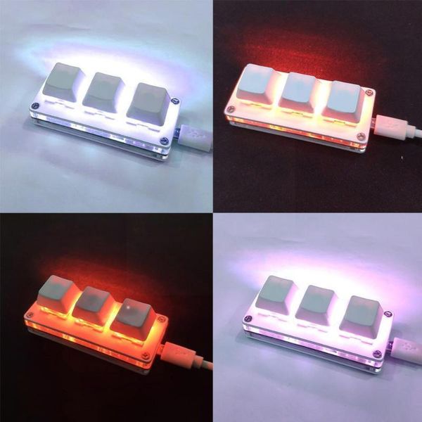 

keyboards rgb mini 3key keyboard osu gaming poshop keypad macro programming software drawing mechanical j1w0