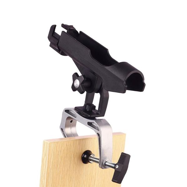 

boat fishing rods holder with large clamp opening 360 degree adjustable rod racks folding brackets mount