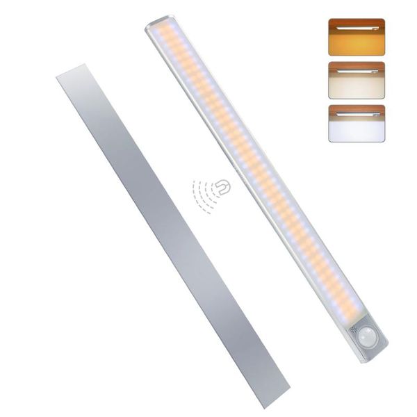 

cabinet light 160led closet lights, motion sensor rechargeable under ,stepless dimming, easy install for stairs, kitchen, hallway