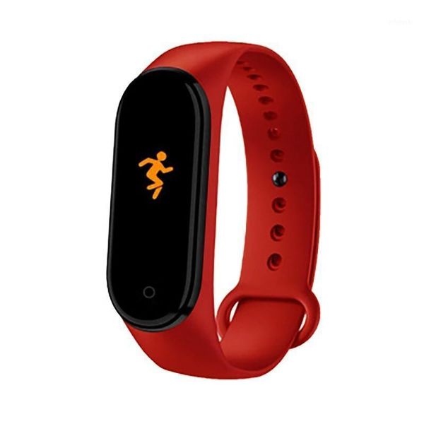 

smart bracelet m4 men women heart rate color screen ip67 waterproof wristbands1