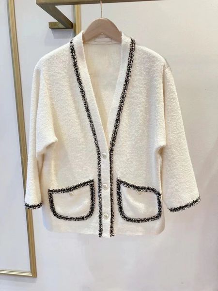 

women's sweaters bore female cardigan knitted collar v, woman's jacket loosed breasted spring heart knit autumn with pockets 2r9e, White;black