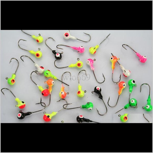 

60pcs assorted fishing lures lead head jigs hooks 5g yfagk sovep