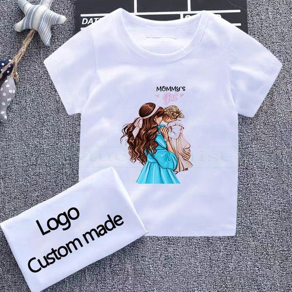 

2020 princess print girls tshirt harajuku kawaii fashion girl cartoon casual girl t shirts children round neck short sleeve, Blue