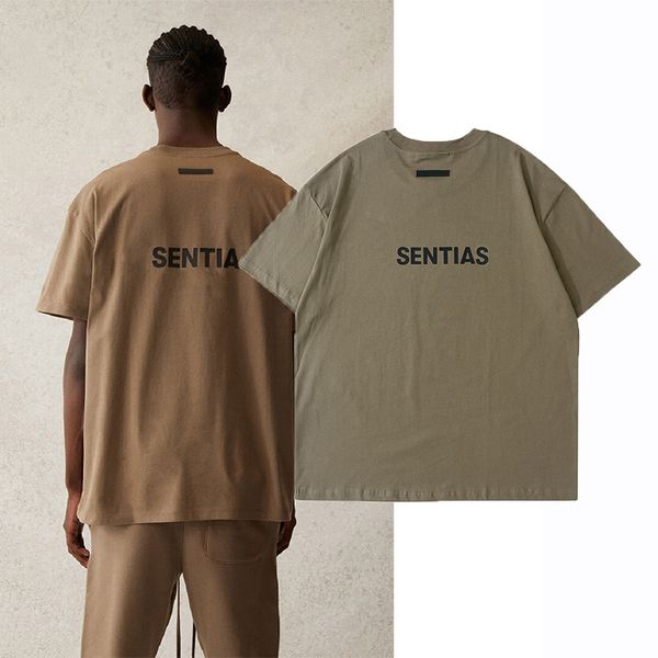 

21ss spring summer usa europe oversize backside 3d silicon logo tee men t shirt women street skateboard casual cotton tshirt, White;black