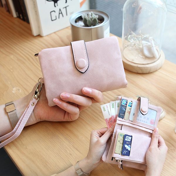 

frosted new trade clutch retro foreign korean small short long ladies wallet zipper 2021 version coin purse fnvnp