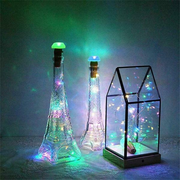 

strings 6 pack solar powered wine bottle lights 9 led waterproof copper cork for wedding,outdoor,garden,patio,pathway decor