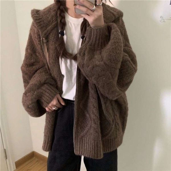 

hooded sweater for women in autumn and winter, White;black