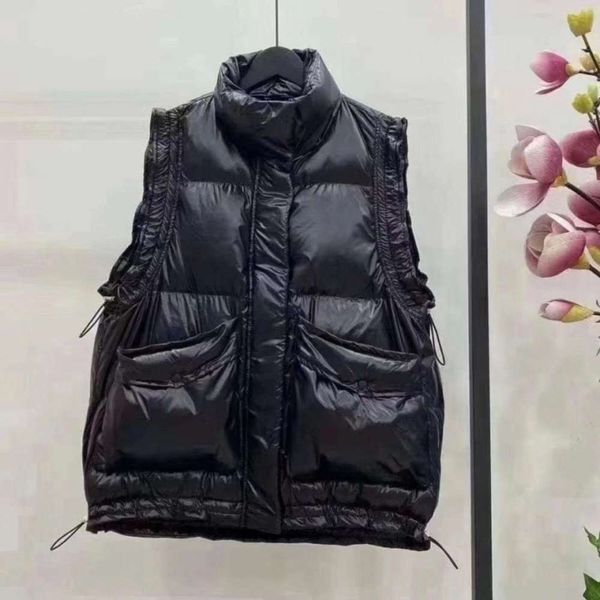 

down jacket, matte vest, women's wear, coat, waistcoat, fashion, White