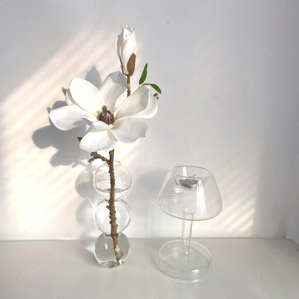 

candle holders glass holder for decorative stick modern decor table living room decoration flower vase