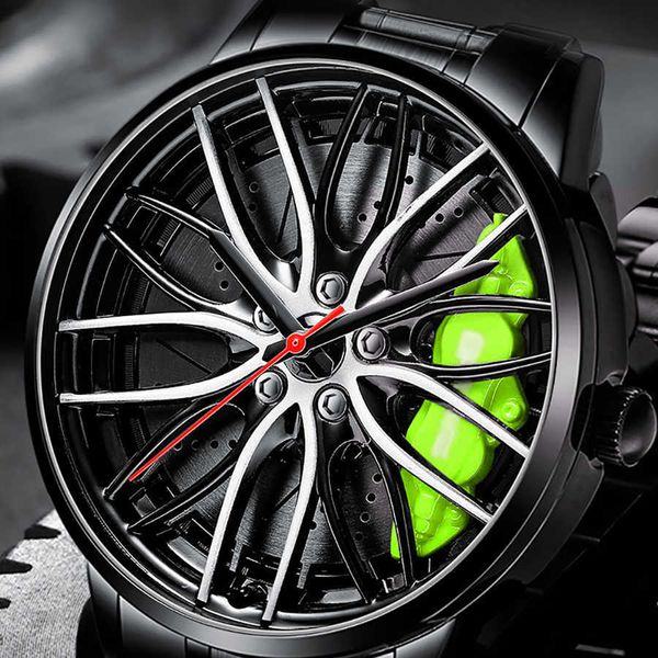 Orologi da uomo Impermeabile Wheel Car Rim Quarzo Sport per uomo Orologio Relogio Masculino Volks 210728