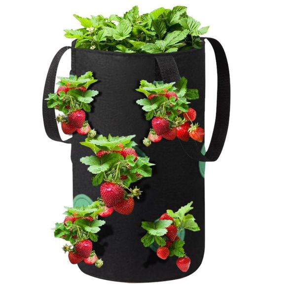 

strawberry planting grow bags with handles thicken hanging diy planter bags vegetable potato greenhouse planting container bag