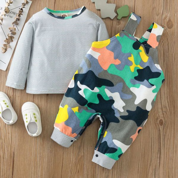 

autumn 2020 children's long sleeve boys and girls' suspender suit, Blue
