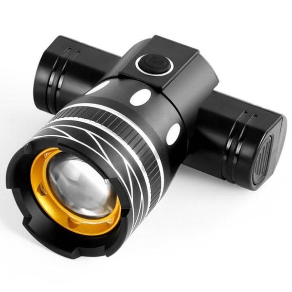 

bike t6 led light headight usb rechargeable frontlight cycling lamp q84c