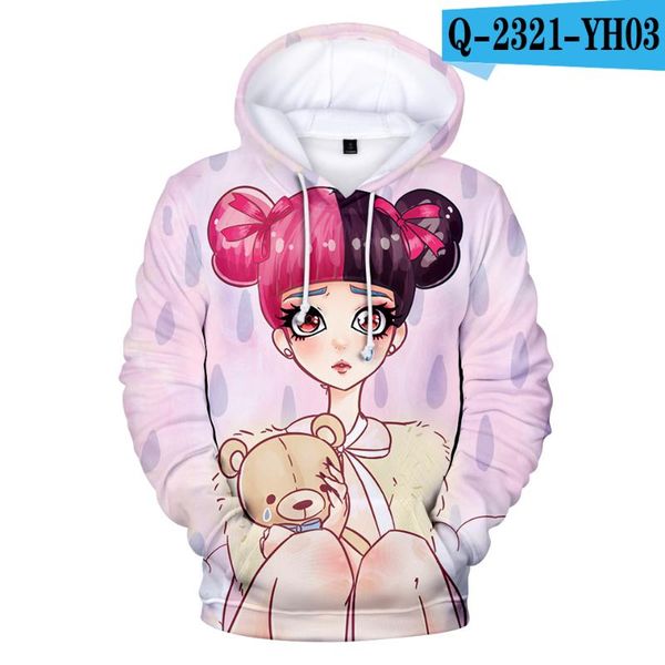

men's hoodies & sweatshirts y2k kawaii hoodie cry baby melanie martinez men clothing women sweatshirt anime autumn casual harajuku stre, Black