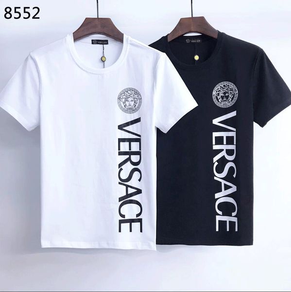 

100% cotton m-3xl designers tees women's and men's t-shirts embroidery logo27 versac hoodies pants in bags whosale belts polos clothing, White;black
