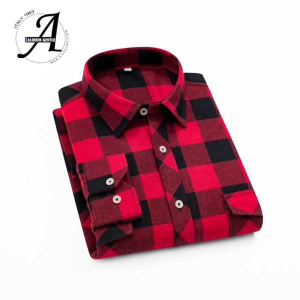 

men's casual shirts flannel plaid shirt men long sleeve high cotton fashion 2021 male chemise homme camisa social masculina, White;black