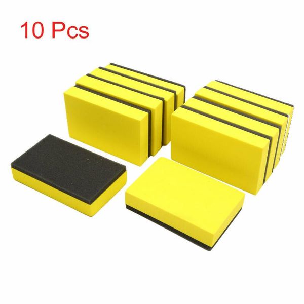 

car sponge 5/10/20pcs ceramic coating eva glass nano wax coat applicator pads yellow 7.5x5x1.5cm