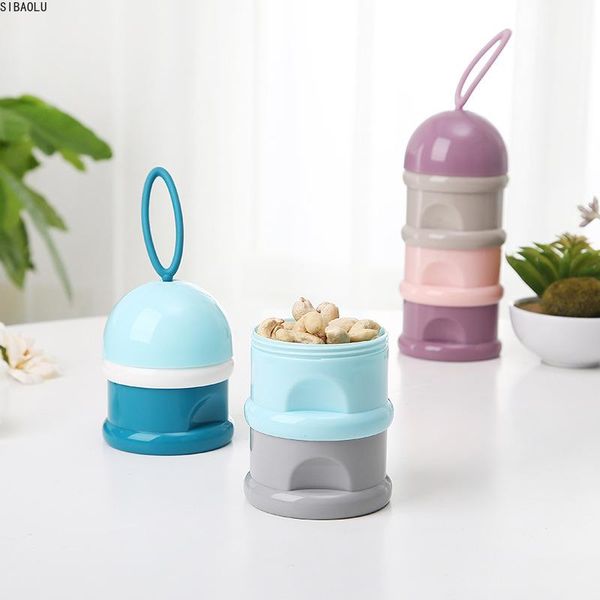 

storage bottles & jars 3 layer portable baby food box kids milk powder fruit snack boxes toddle formula container