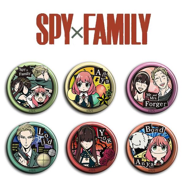 

pins, brooches Ãfamily anime 58 mm badge pins yor forger anya brooch, Gray