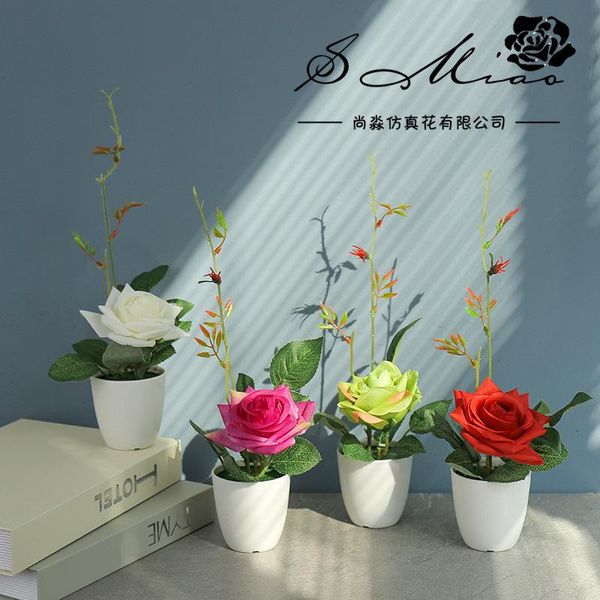 

new rose bonsai artificial flower artificial flower creative decoration