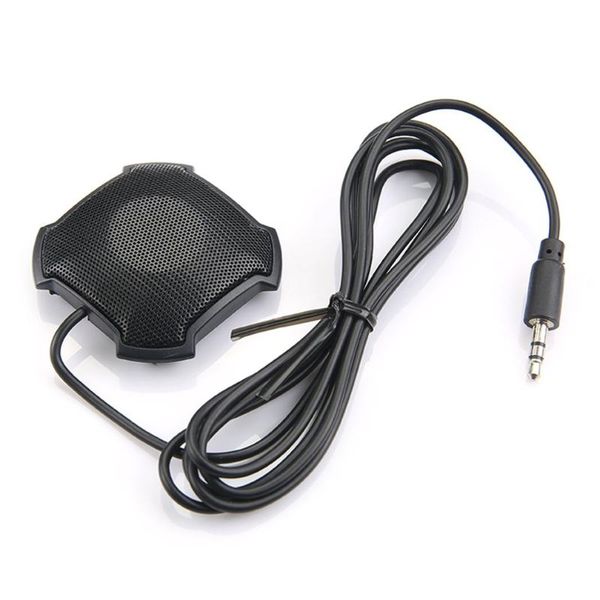 

microphones omnidirectional pickup mic with 3.5mm audio jack condenser conference microphone for skype voip call voice chat wired black