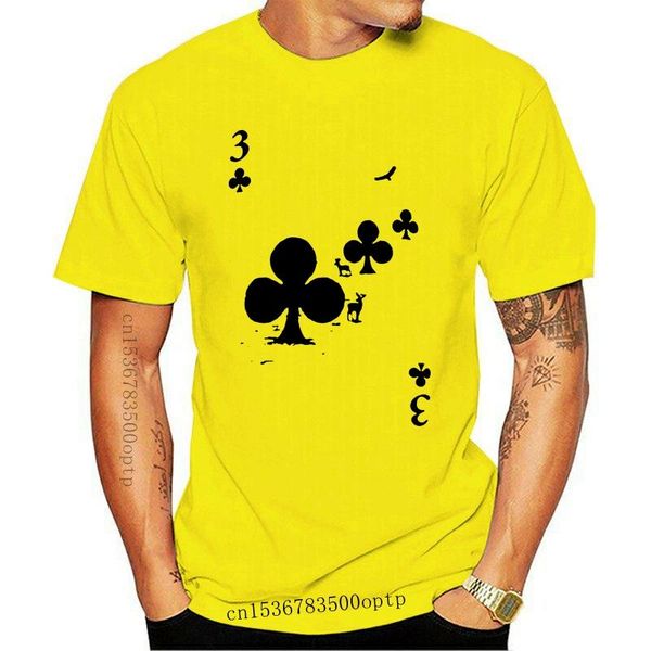 

men's t-shirts clubs forest playing card love ace man t-shirt, White;black