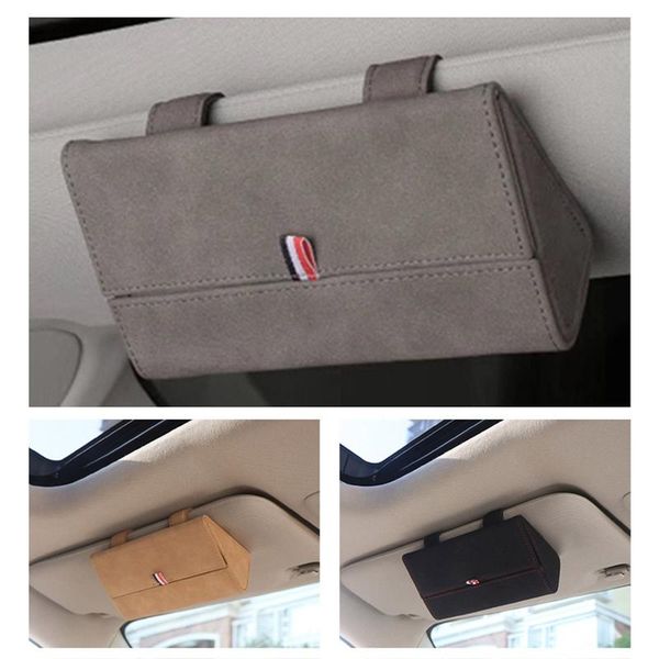

car organizer glasses storage box sun visor bag