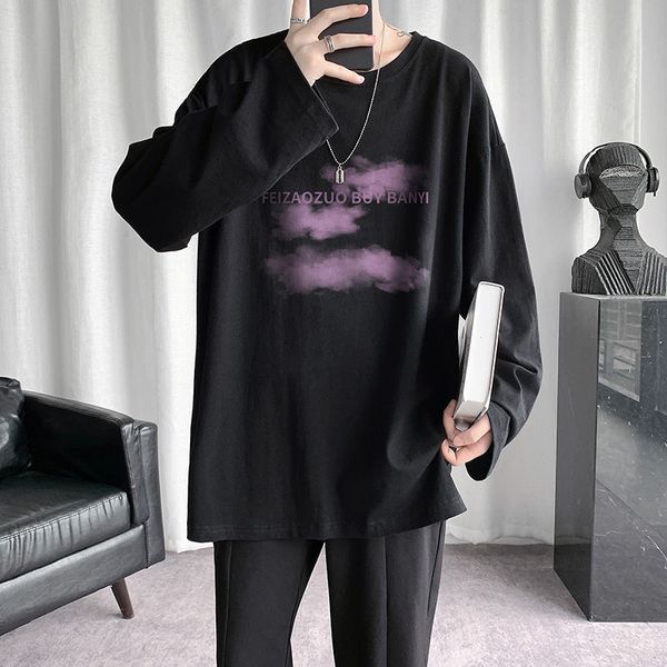 

2021 new black harajuku streetwear casual rock autumn cool punk t shirt funny fashion japan men women couple tshirt ct42