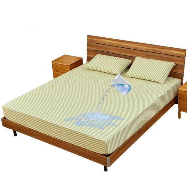 

sheets & sets waterproof anti-mite breathable cotton bedding bed cover stripe grid mattress custom made sheet high quality