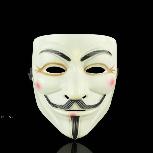 Máscaras de festa v para vendetta máscara anônimo cara fawkes fantasia vestido adulto traje acessório festa cosplay máscaras rre10385