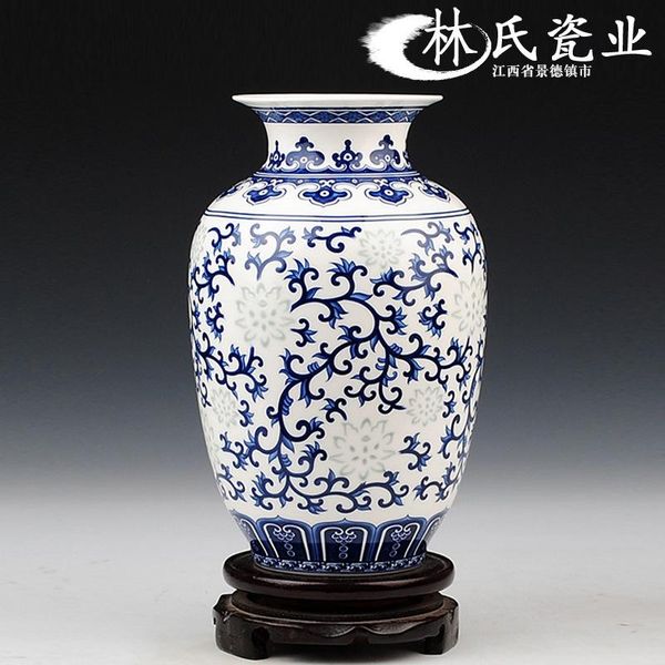 

vases chinese classical blue and white glaze of jingdezhen ceramics