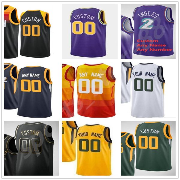 

20 21 printed donovan 45 mitchell rudy 27 gobert bojan 44 bogdanovic mike 10 conley 00 clarkson joe 2 ingles derrick 15 favors jersey, Black