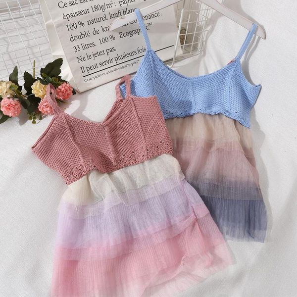 

elegant wind of new fund of 2021 summer rainbow condole belt vest outside the wire stitching bud silk shirt, Black;white