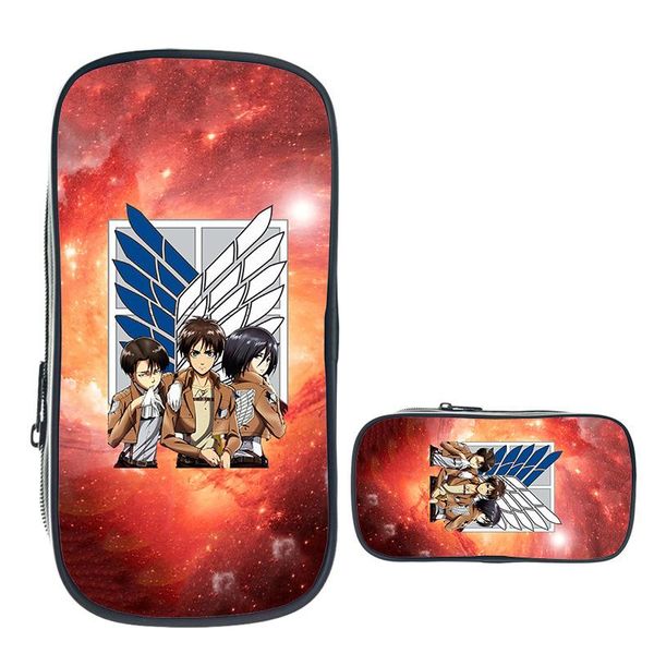 

cosmetic bags & cases attack on titan pencil bag students pen kids stationery boys girls beautiful holder daily case