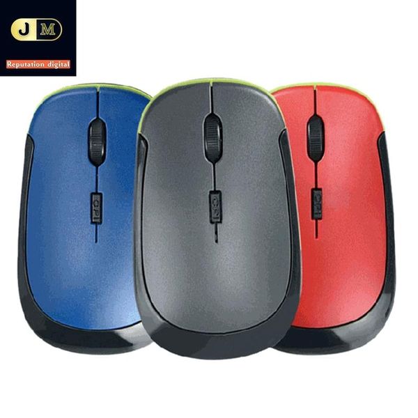 

mice wireless optical mute mouse ultra-thin mini portable computer three color set