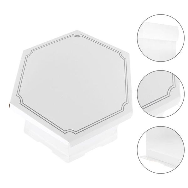 

5 pcs birthday cake cases cake storage container decors gift boxes